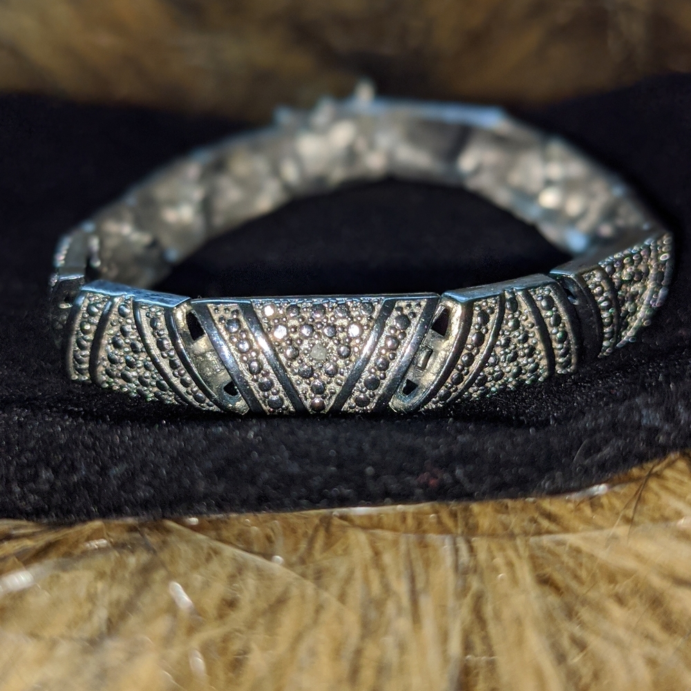 💲2/$40 Silver & Diamond Tennis Bracelet